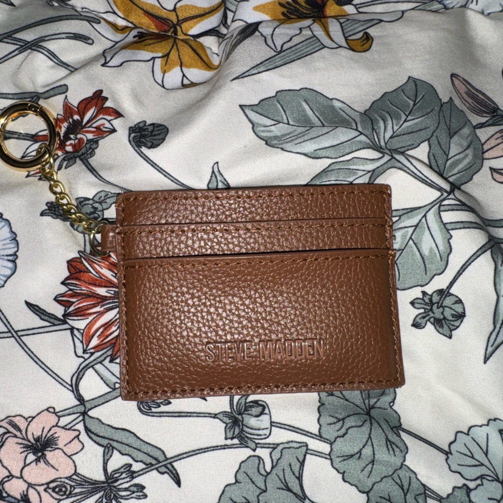 Steve Madden Brown Card Holder